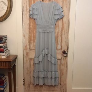 CLUB MANACO Mist Size 6 Georgette Gown